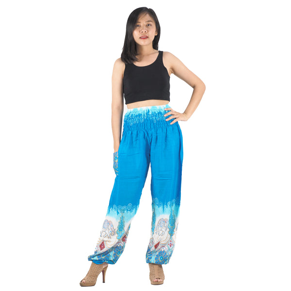 Solid Top Elephant 17 men/women harem pants in Blue PP0004 020017 04