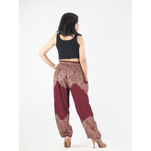 Floral mandala 36 women harem pants in Red PP0004 020036 05