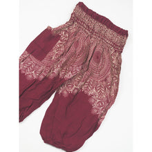 Load image into Gallery viewer, Floral mandala Unisex Kid Harem Pants in Red PP0004 020036 05