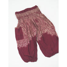 Load image into Gallery viewer, Floral mandala Unisex Kid Harem Pants in Red PP0004 020036 05