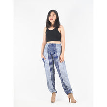 Load image into Gallery viewer, Zebra Stripe 41 women harem pants in Bright Navy PP0004 020041 02