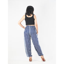 Load image into Gallery viewer, Zebra Stripe 41 women harem pants in Bright Navy PP0004 020041 02