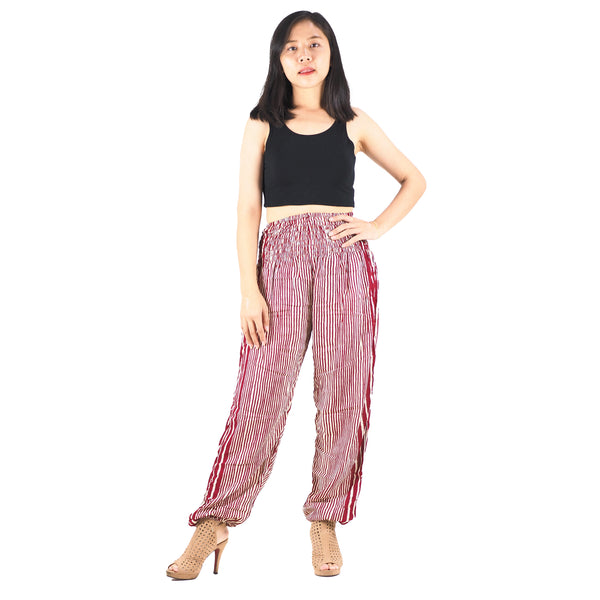 Zebra Stripe 41 women harem pants in Red PP0004 020041 03