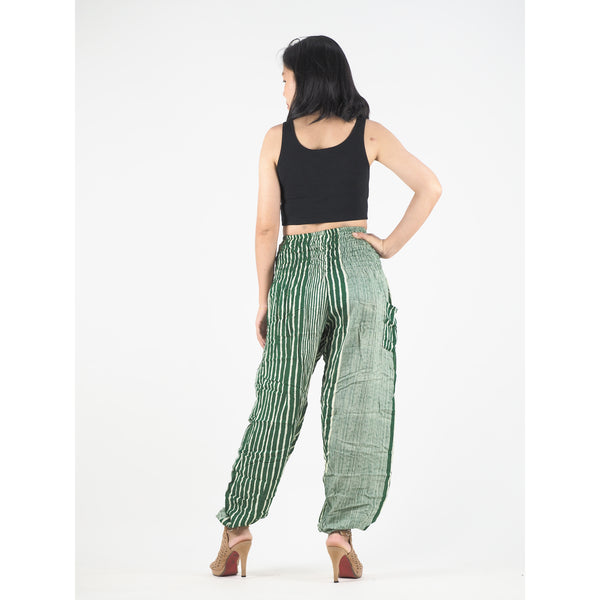 Zebra Stripe 41 women harem pants in Green PP0004 020041 06