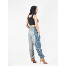 Load image into Gallery viewer, Zebra Stripe 41 women harem pants in Ocean green PP0004 020041 07