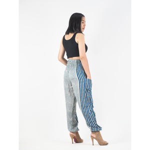 Zebra Stripe 41 women harem pants in Ocean green PP0004 020041 07