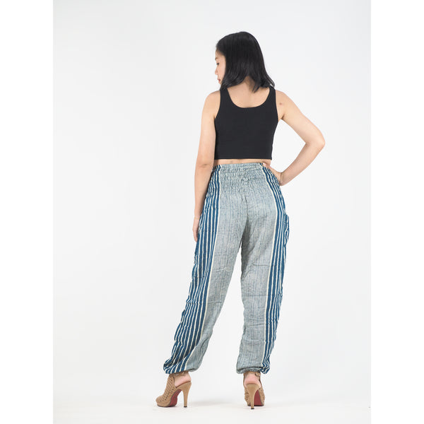 Zebra Stripe 41 women harem pants in Ocean green PP0004 020041 07