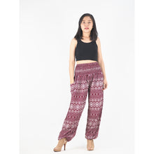 Load image into Gallery viewer, Hilltribe strip women&#39;s harem pants in Red PP0004 020049 04