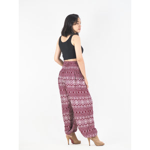 Hilltribe strip women's harem pants in Red PP0004 020049 04