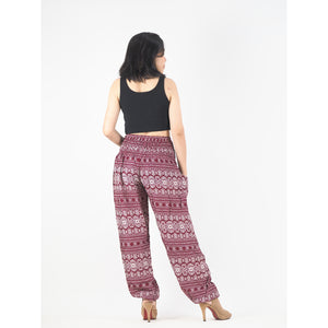 Hilltribe strip women's harem pants in Red PP0004 020049 04