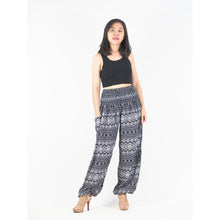 Load image into Gallery viewer, Hilltribe strip women&#39;s harem pants in Black  PP0004 020049 05