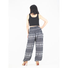 Load image into Gallery viewer, Hilltribe strip women&#39;s harem pants in Black  PP0004 020049 05