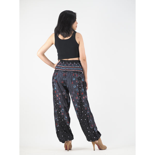 Peacock Heaven 58 Men/Women harem pants in black PP0004 020058 01