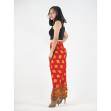 Load image into Gallery viewer, King elephant womens harem pants in red PP0004 020059 02