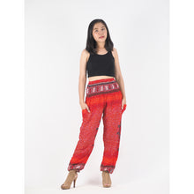 Load image into Gallery viewer, Tribal dashiki womens harem pants in Red PP0004 020060 05
