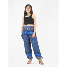 Load image into Gallery viewer, Tribal dashiki womens harem pants in Navy PP0004 020066 03