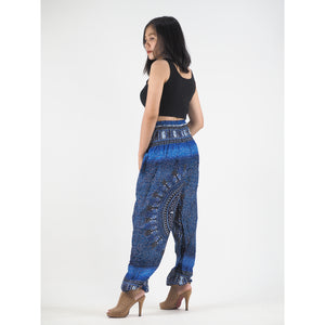 Tribal dashiki womens harem pants in Navy PP0004 020066 03