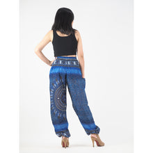 Load image into Gallery viewer, Tribal dashiki womens harem pants in Navy PP0004 020066 03