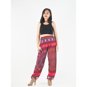 Tribal dashiki womens harem pants in red PP0004 020066 04