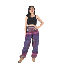 Load image into Gallery viewer, Tribal dashiki womens harem pants in Purple PP0004 020066 06