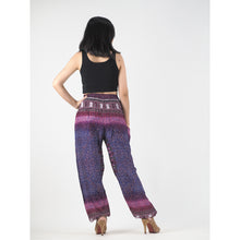 Load image into Gallery viewer, Tribal dashiki womens harem pants in Purple PP0004 020066 06