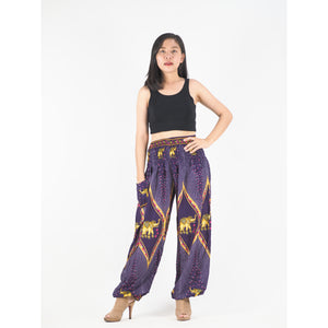 Diamond Elephant Womens Harem Pants in purple PP0004 020079 01