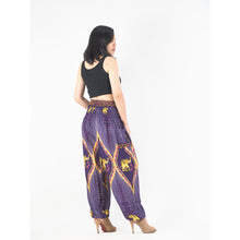 Load image into Gallery viewer, Diamond Elephant Womens Harem Pants in purple PP0004 020079 01