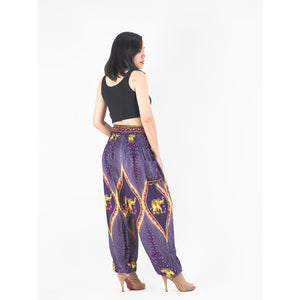 Diamond Elephant Womens Harem Pants in purple PP0004 020079 01