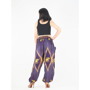 Diamond Elephant Womens Harem Pants in purple PP0004 020079 01