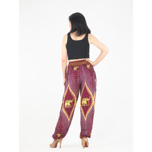 Load image into Gallery viewer, Diamond Elephant Men/Womens Harem Pants in Red PP0004 020079 02