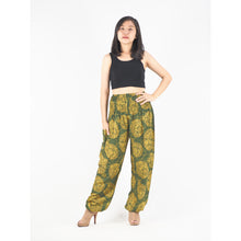 Load image into Gallery viewer, Floral Classic 98 women harem pants in Green PP0004 020098 07