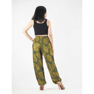 Floral Classic 98 women harem pants in Green PP0004 020098 07