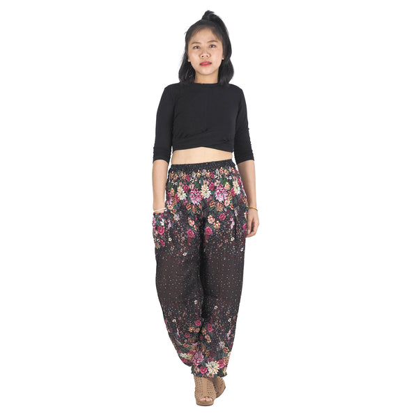 Flowers 100 women harem pants in Brown PP0004 020100 07