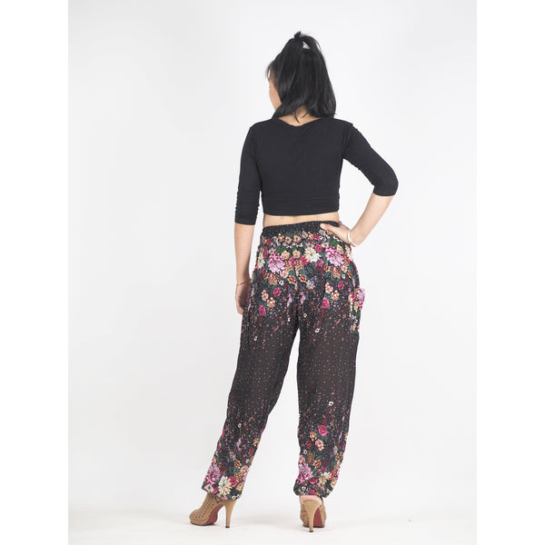 Flowers 100 women harem pants in Brown PP0004 020100 07