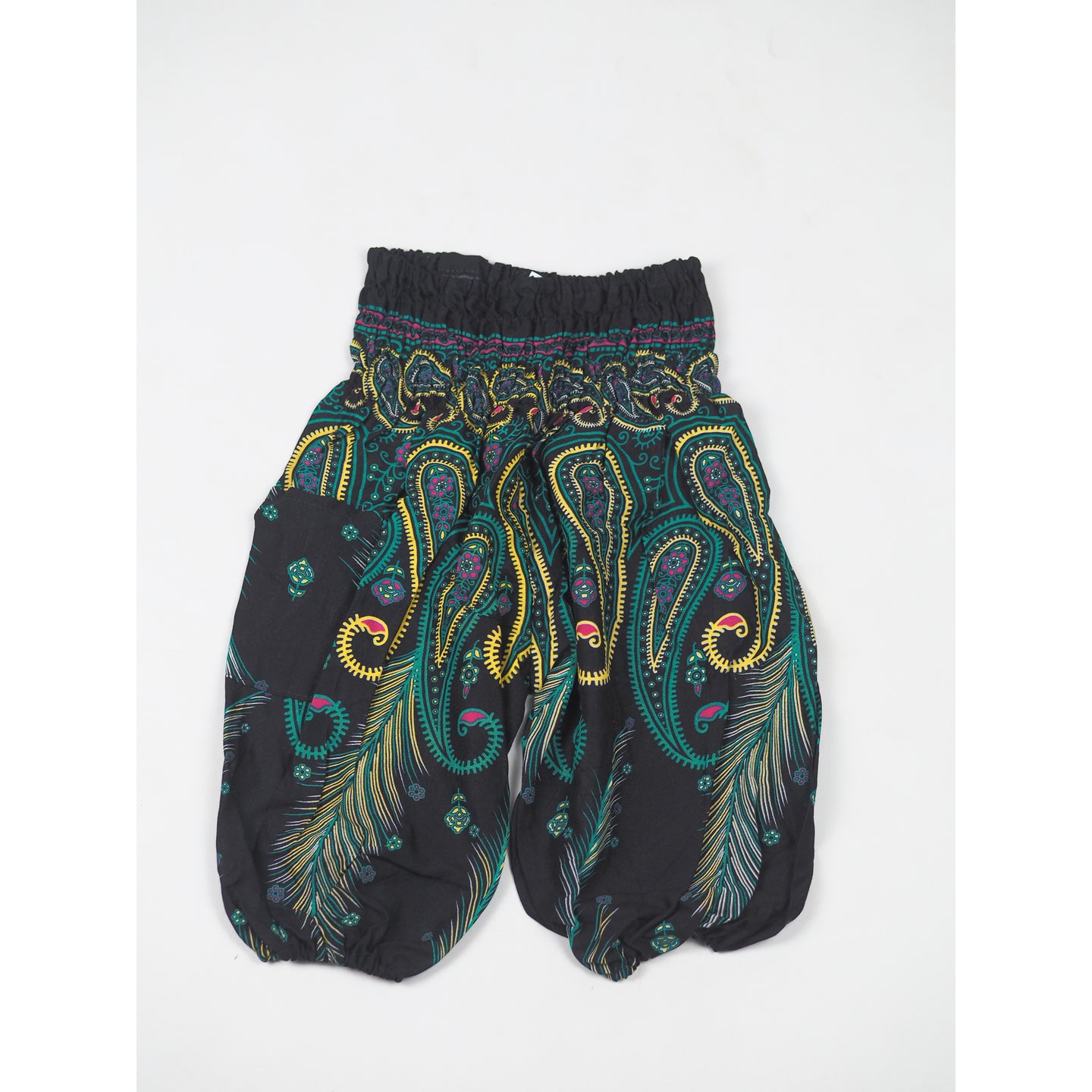 Vibrant Vibes Unisex Kid Harem Pants in Green PP0004 020116 02