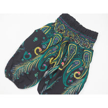 Load image into Gallery viewer, Vibrant Vibes Unisex Kid Harem Pants in Green PP0004 020116 02