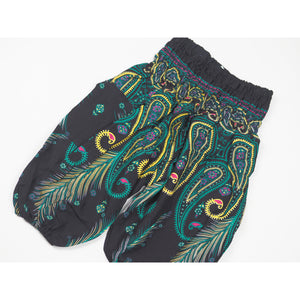 Vibrant Vibes Unisex Kid Harem Pants in Green PP0004 020116 02