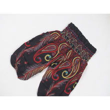Load image into Gallery viewer, Vibrant Vibes Unisex Kid Harem Pants in Red PP0004 020116 05
