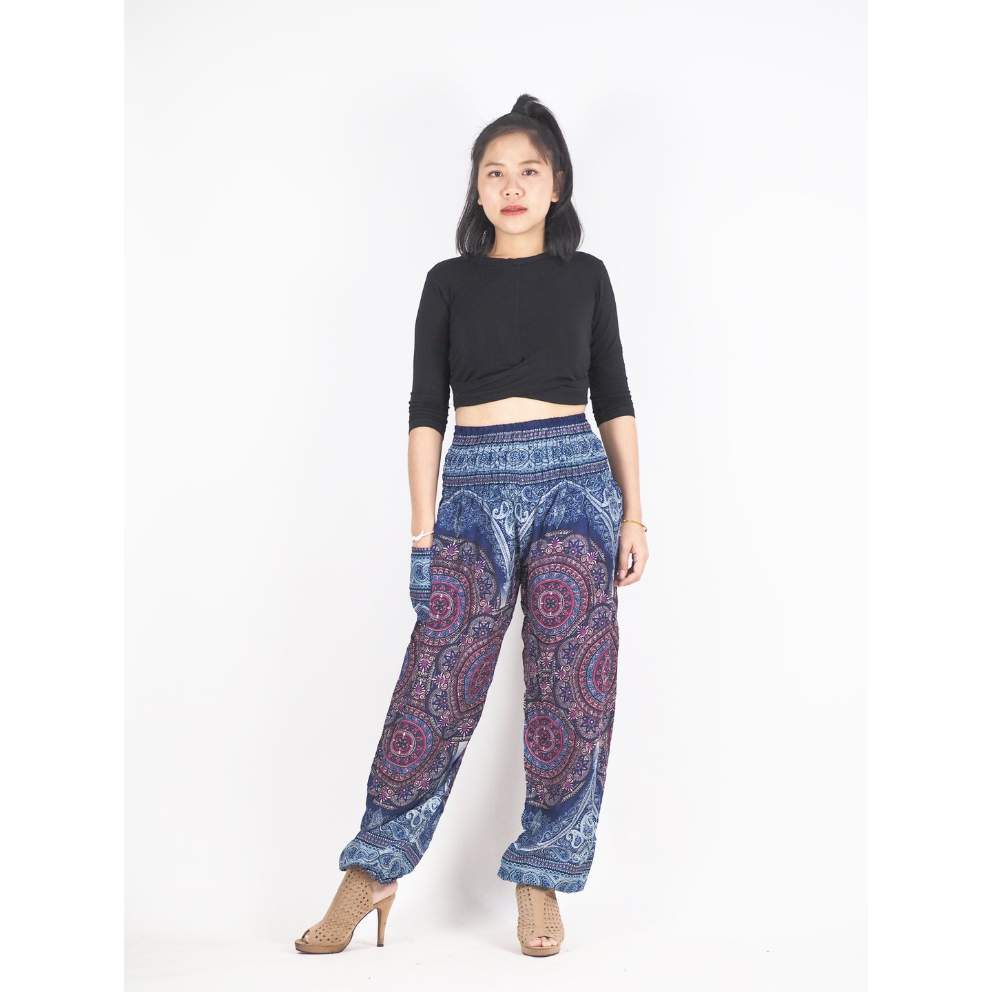 Templ mandala 120 women harem pants in Navy blue PP0004 020120 03