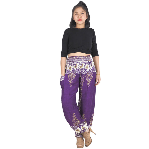 Flower chain 167 women harem pants in Purple PP0004 020167 02