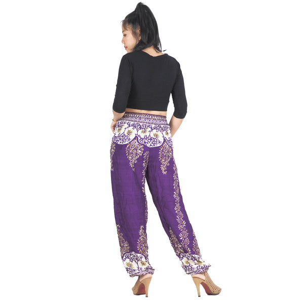 Flower chain 167 women harem pants in Purple PP0004 020167 02