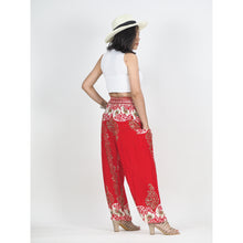 Load image into Gallery viewer, Flower chain 167 women harem pants in Bright Red PP0004 020167 04
