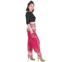 Load image into Gallery viewer, Flower chain 167 women harem pants in Cherry PP0004 020167 05