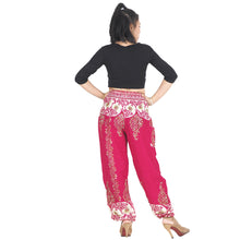 Load image into Gallery viewer, Flower chain 167 women harem pants in Cherry PP0004 020167 05