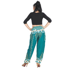 Load image into Gallery viewer, Flower chain 167 women harem pants in Green PP0004 020167 07