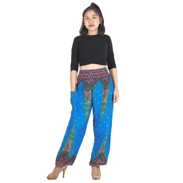 Peacock 168 women harem pants in Blue PP0004 020168 05