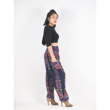 Load image into Gallery viewer, Love stripe 188 women harem pants in Navy Blue PP0004 020188 01