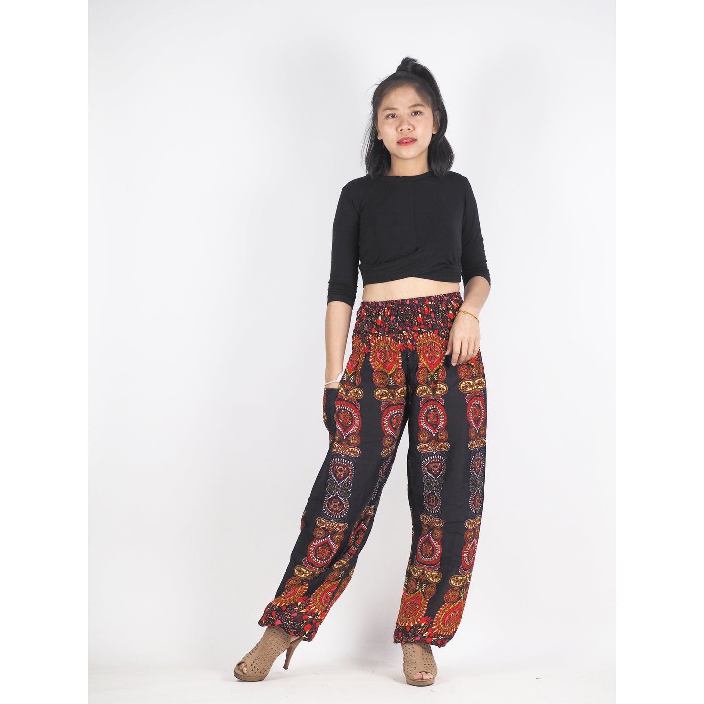 Love stripe 188 women harem pants in Black PP0004 020188 03