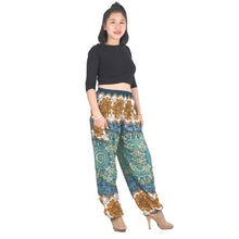 Load image into Gallery viewer, Mandala 196 women harem pants in Ocean blue PP0004 020196 02