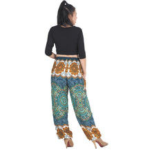 Load image into Gallery viewer, Mandala 196 women harem pants in Ocean blue PP0004 020196 02